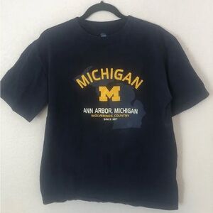Michigan Wolverines Navy Blue T-Shirt